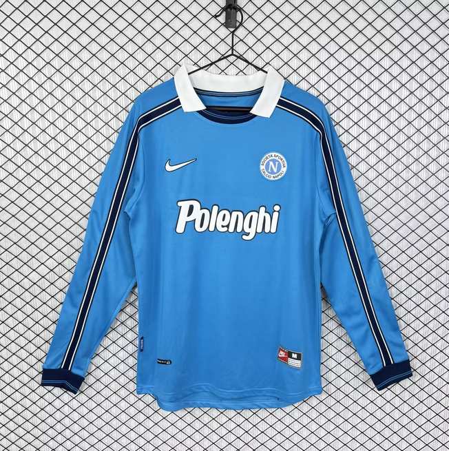 1998 99 Napoli home retro Long sleeves 1998 99 那不勒斯 主场 长袖