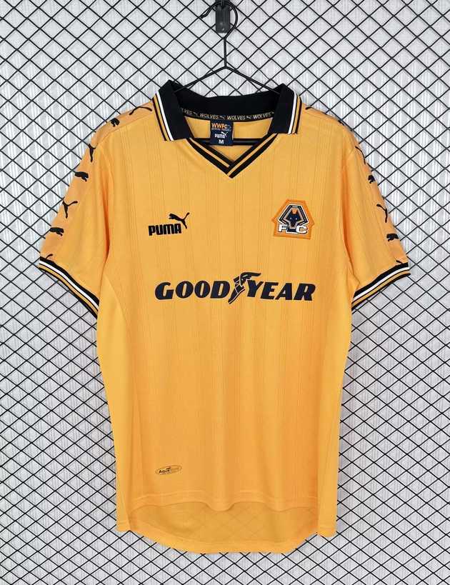 1998 99 Wolverhampton Wanderers home retro 1998 99 狼队 主场 复古