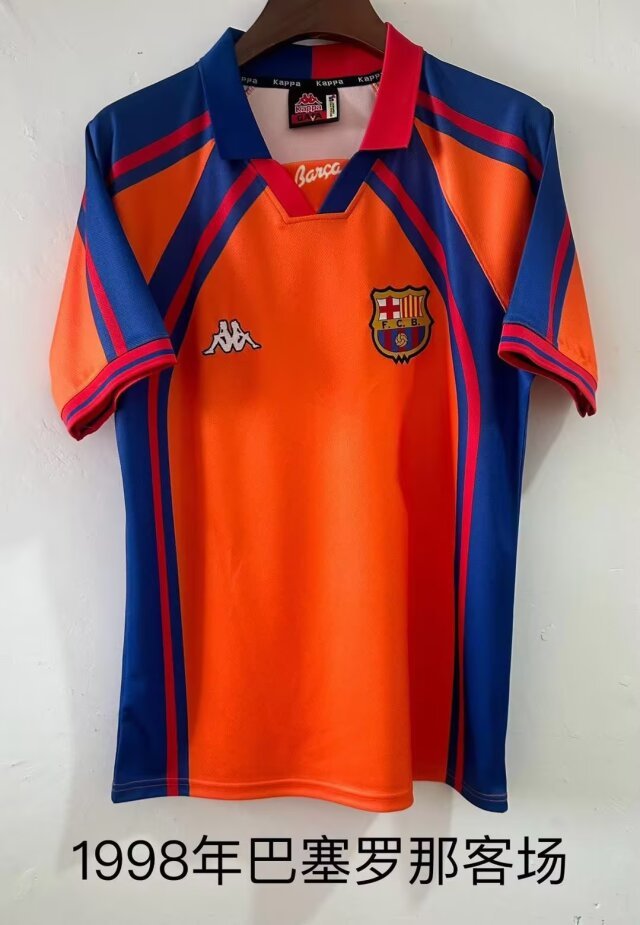 1998 Barcelona away retro 1998 巴萨 客场 复古