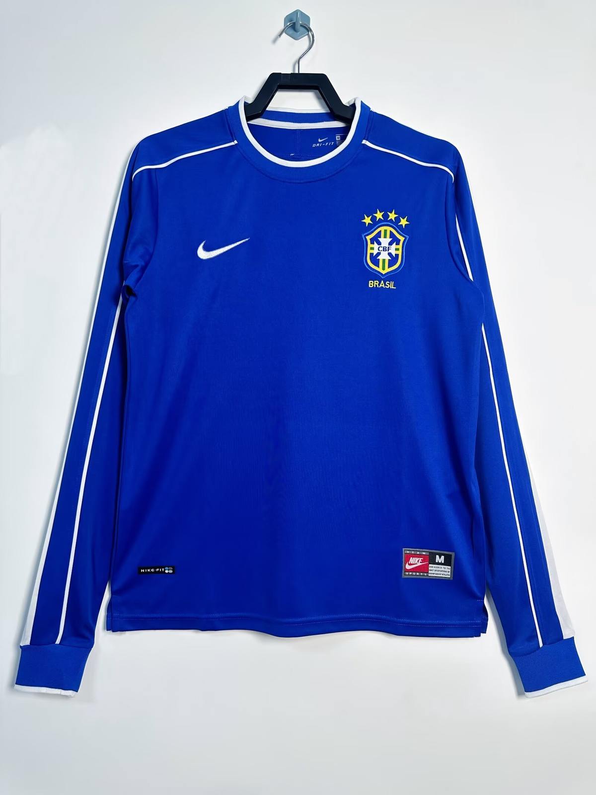1998 Brazil away long sleeves retro 1998 巴西 客场 长袖 复古