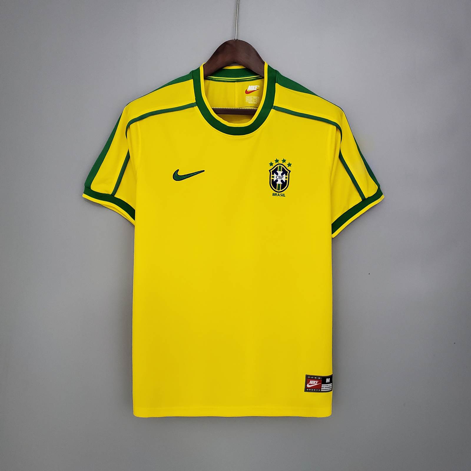 1998 Brazil home 1998 巴西 主场 复古 衬衫
