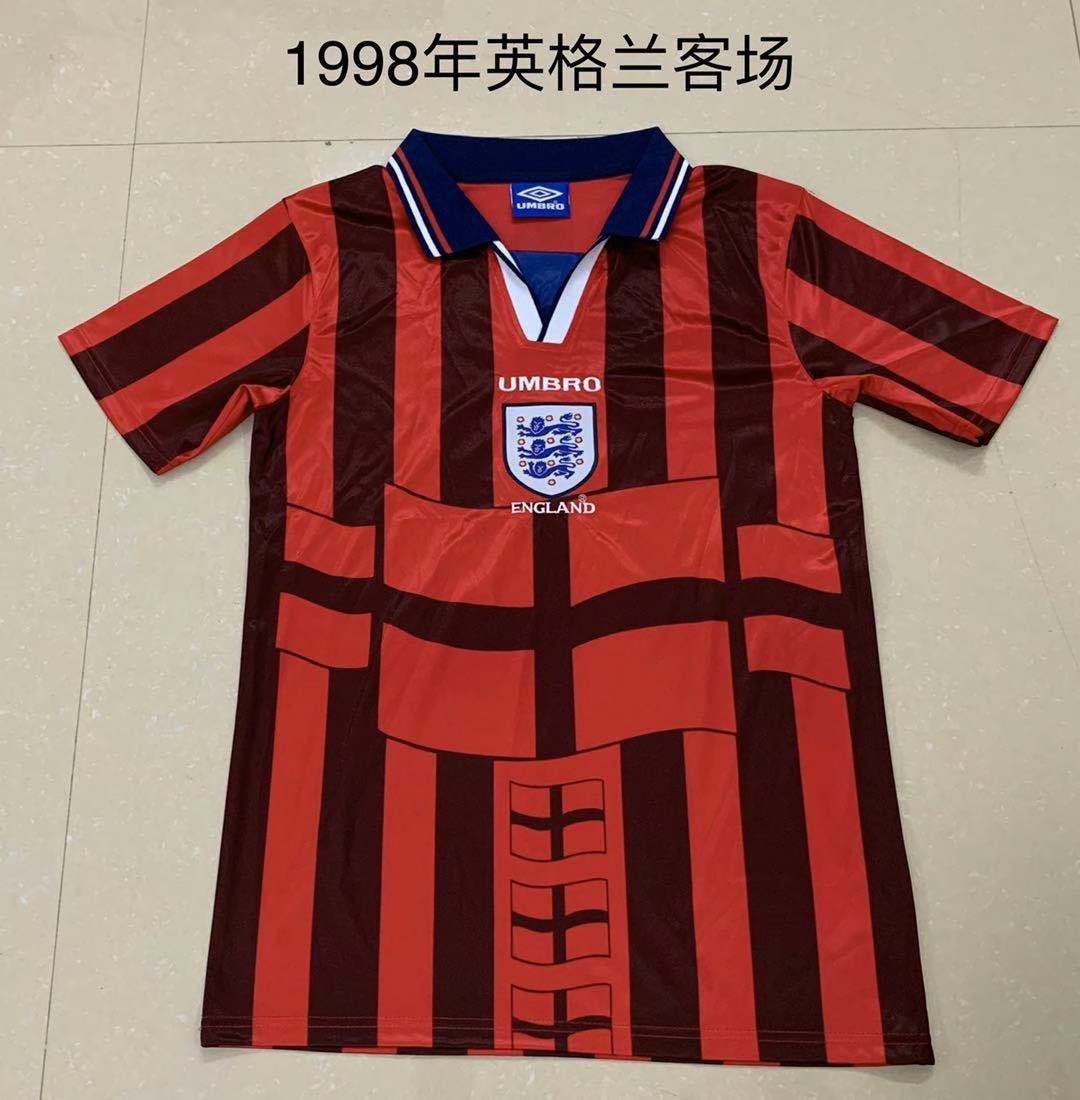 1998 England Away Retro 1998 英格兰 客场 复古