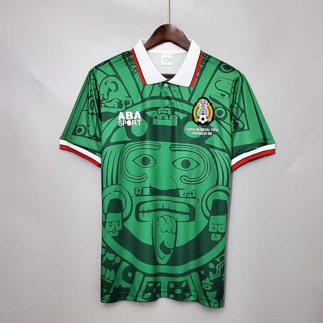 1998 Mexico Vintage Home Green Short Sleeve S-XXL 1998 墨西哥 主场 绿色短袖S-XXL