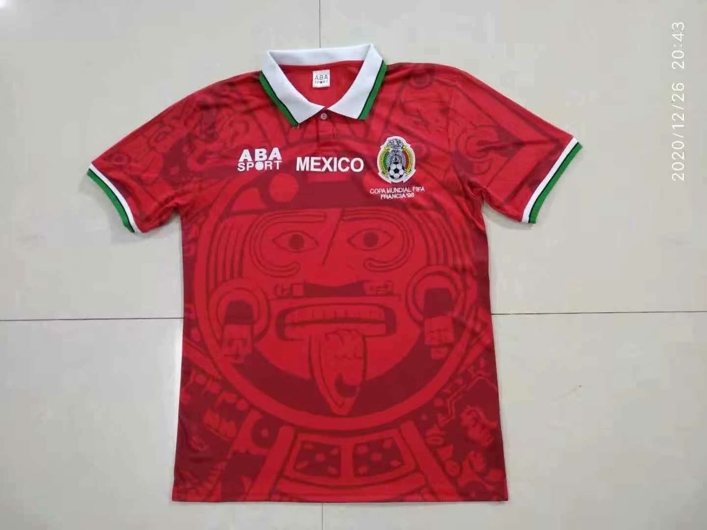 1998 Mexico red retro 1998 墨西哥 红色 复古