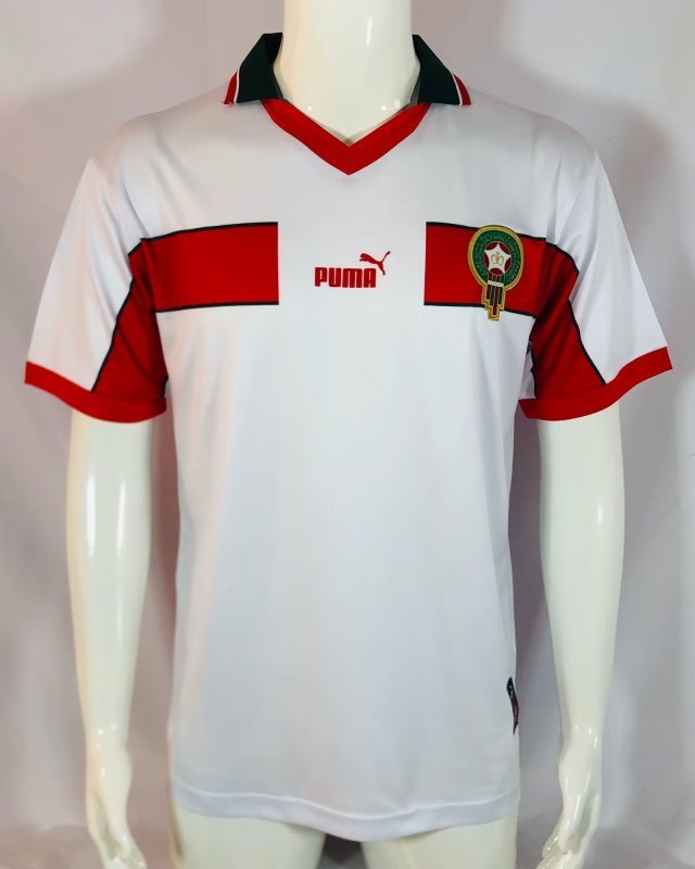 1998 Morocco Away Retro S~XXL 1998 摩洛哥 客场 复古 S~XXL
