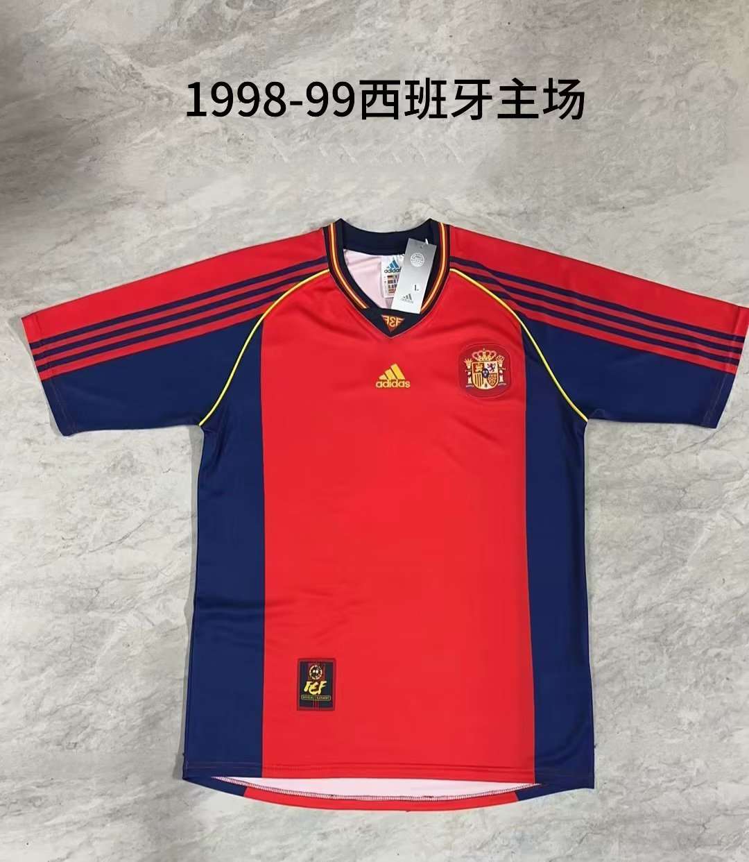 1998 Spain Home Retro 1998 西班牙 主场 复古
