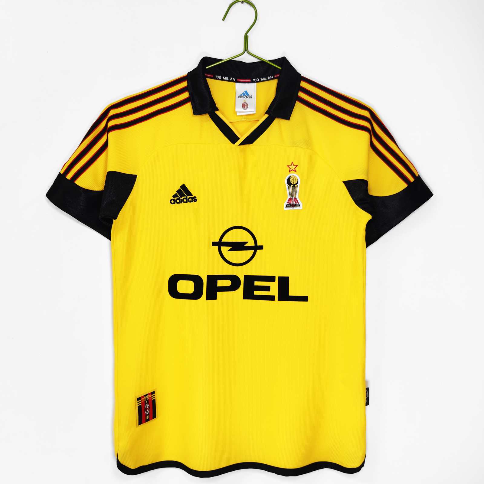 1999 00 AC milan away retro 1999 00 AC米兰 客场 黄色