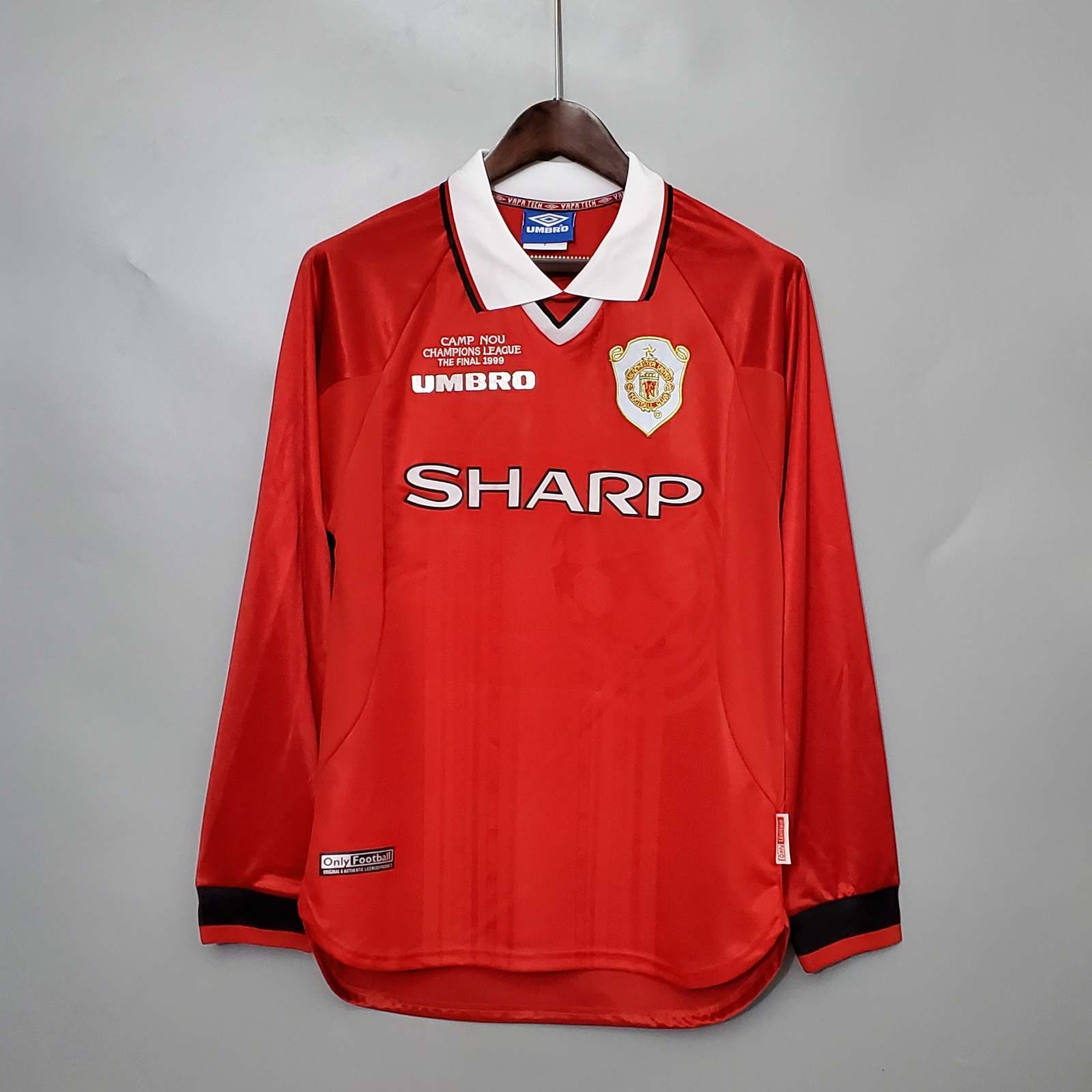 1999 2000 Man united Home Retro Long S-2XL 1999 2000 曼联 主场 复古 长袖 S-2XL