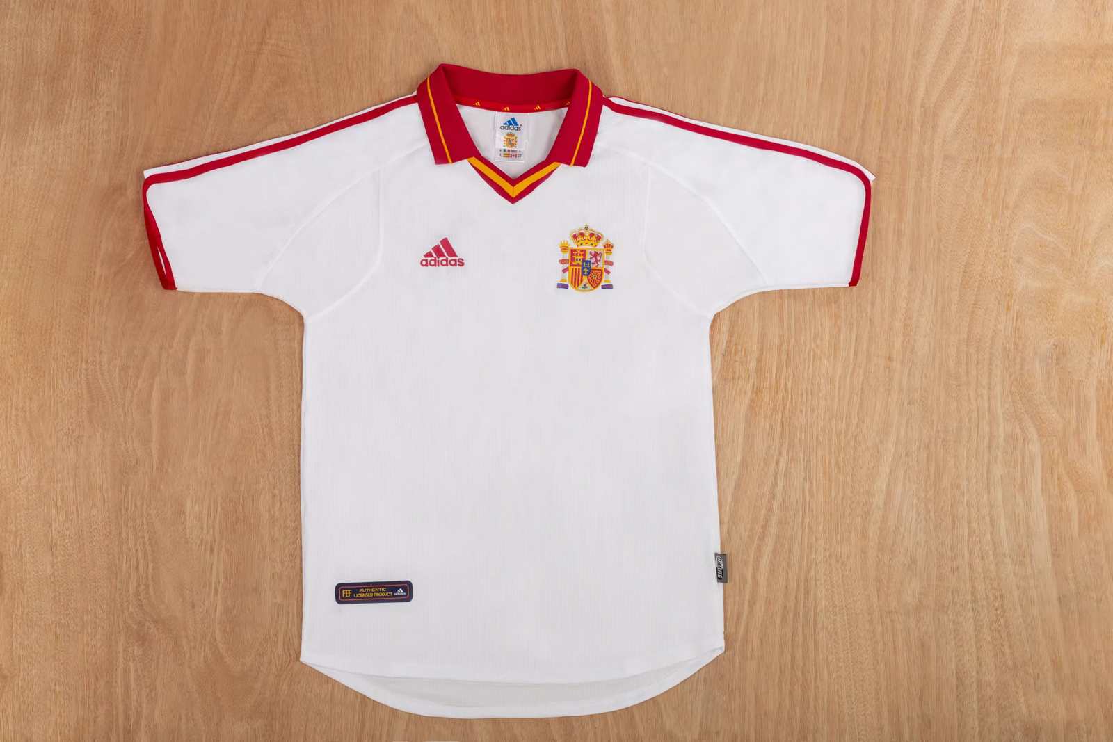 2000 Spain away white Retro size S-2XL 2000 西班牙 客场