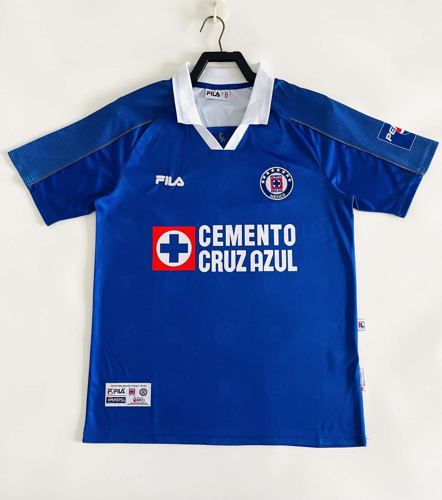 2000-01 Cruz Azul home retro 2000-01 蓝十字 主场