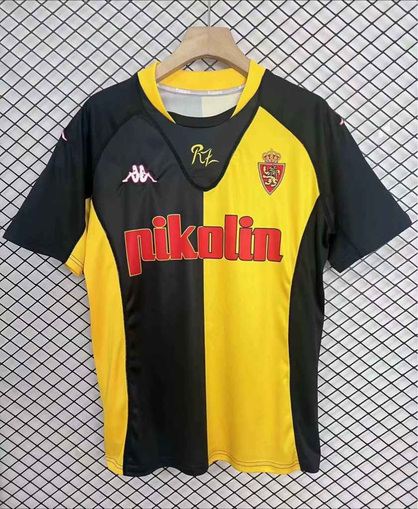 2001 02 Zaragoza away retro S-2XL 2001 02 萨拉戈萨 客场 复古 S-2XL