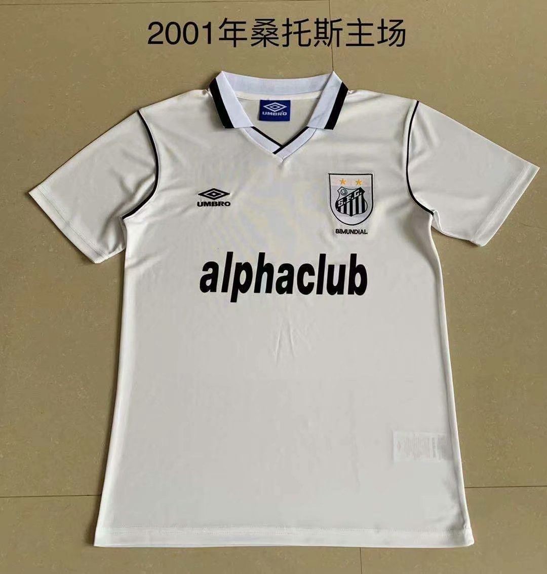 2001 Santos home retro 2001 桑托斯 主场 复古