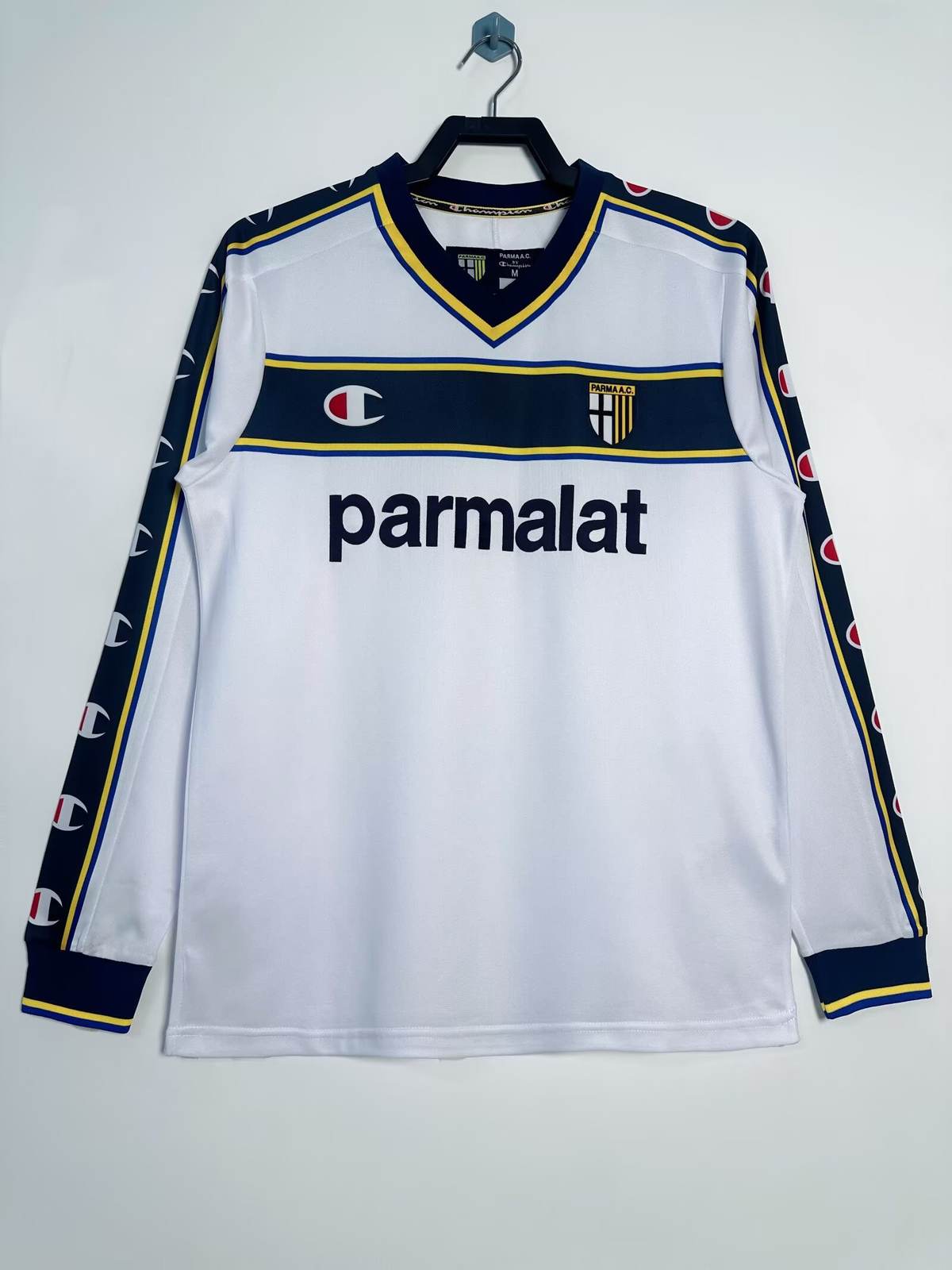 2002 03 Parma away long sleeves retro S-XXL 2002 03 帕尔马 客场 长袖