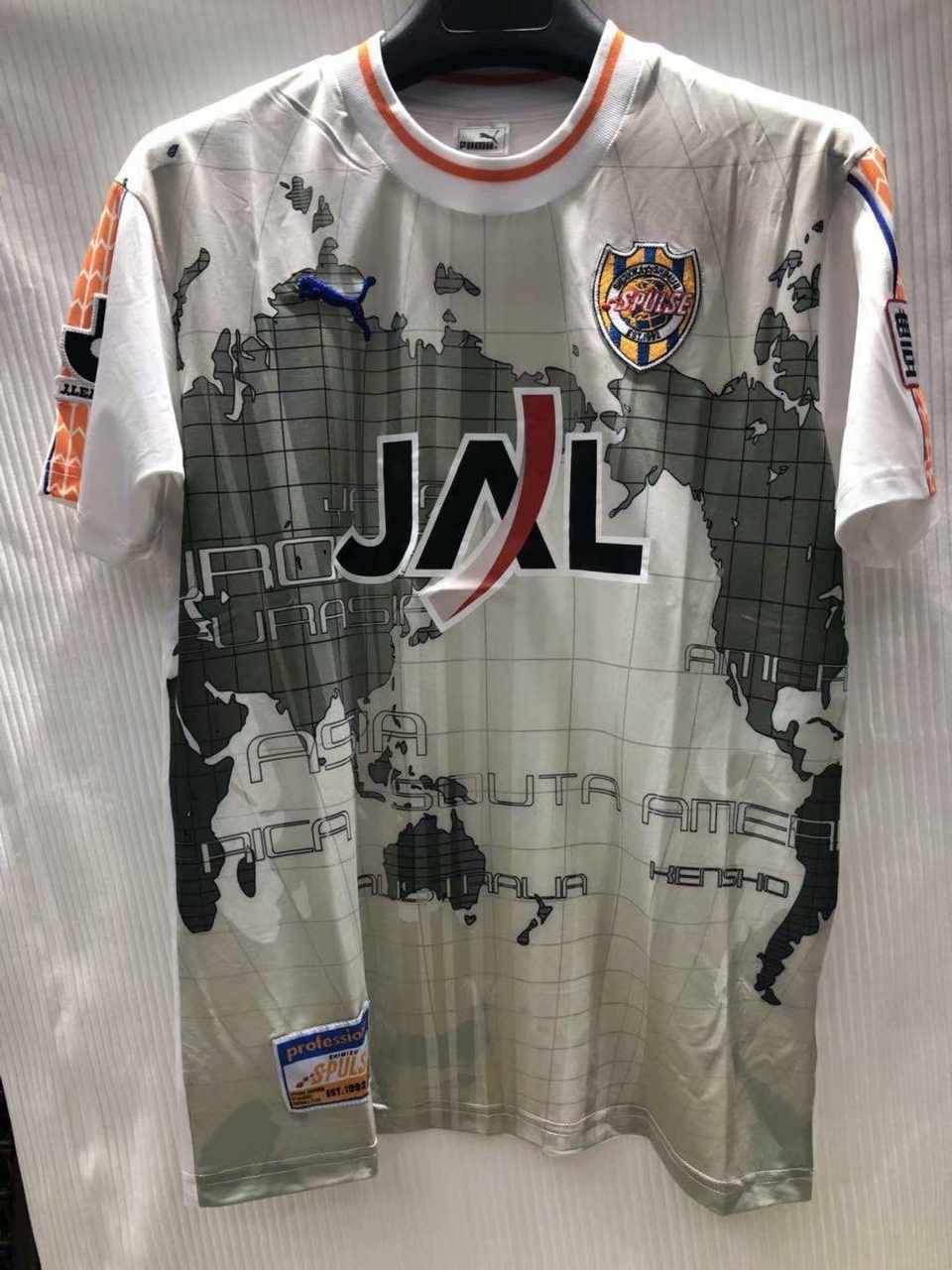2002 03 Shimizu Agitated Away Retro S~2XL 2002 03 清水鼓动 客场 复古 S ~2XL