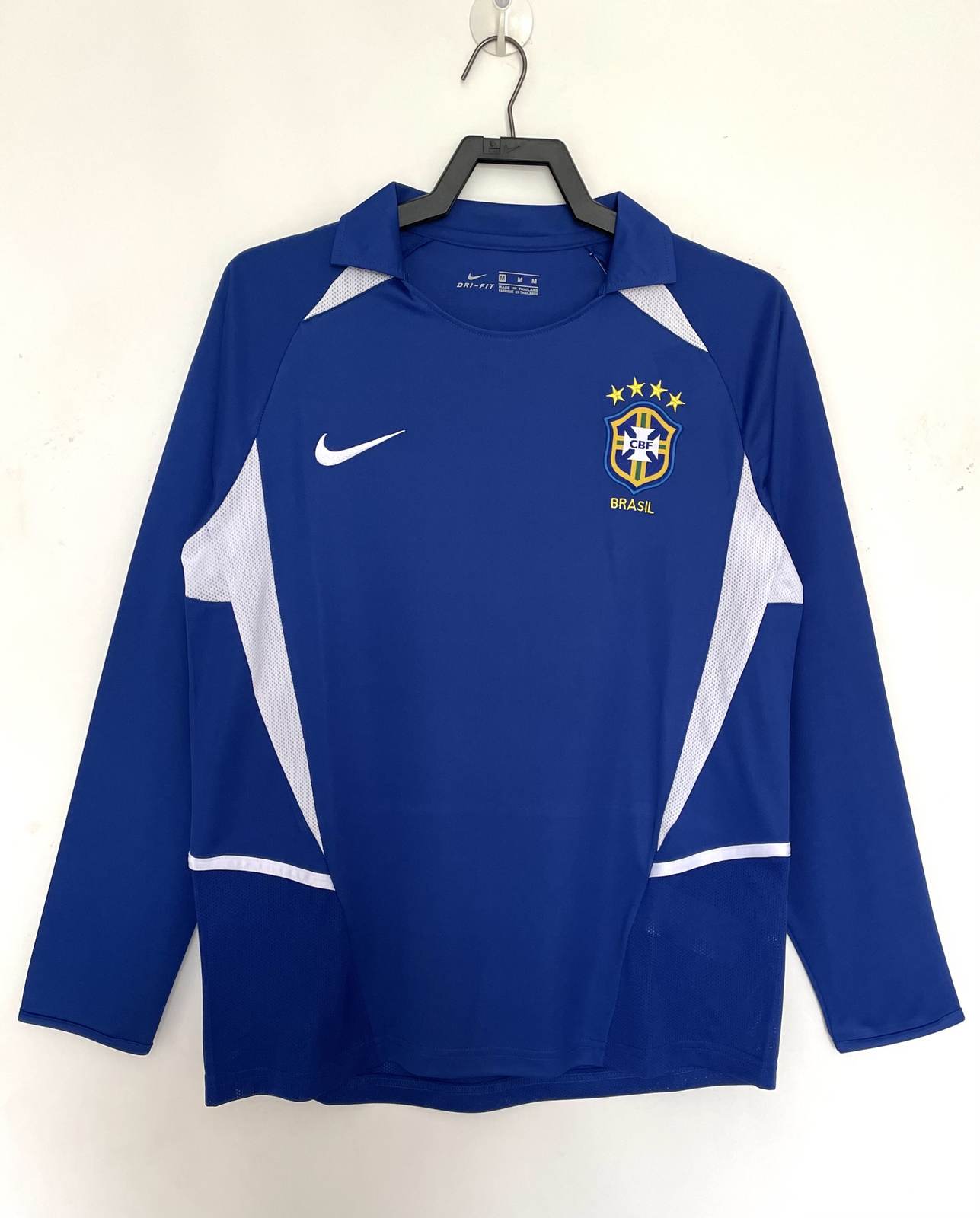 2002 Brazil away long sleeves retro 2002 巴西 客场 长袖