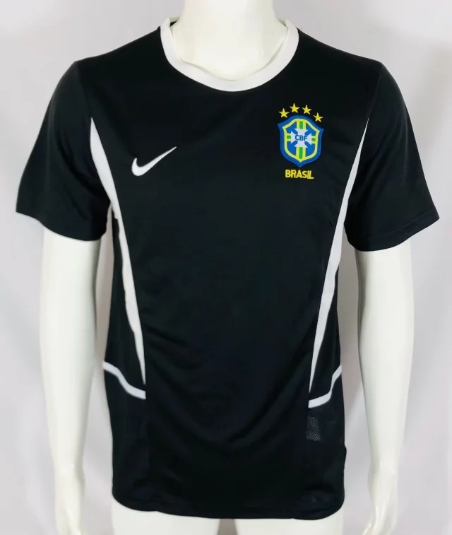 2002 Brazil goalkeeper black retro S-2XL 2002 巴西 守门员 黑色