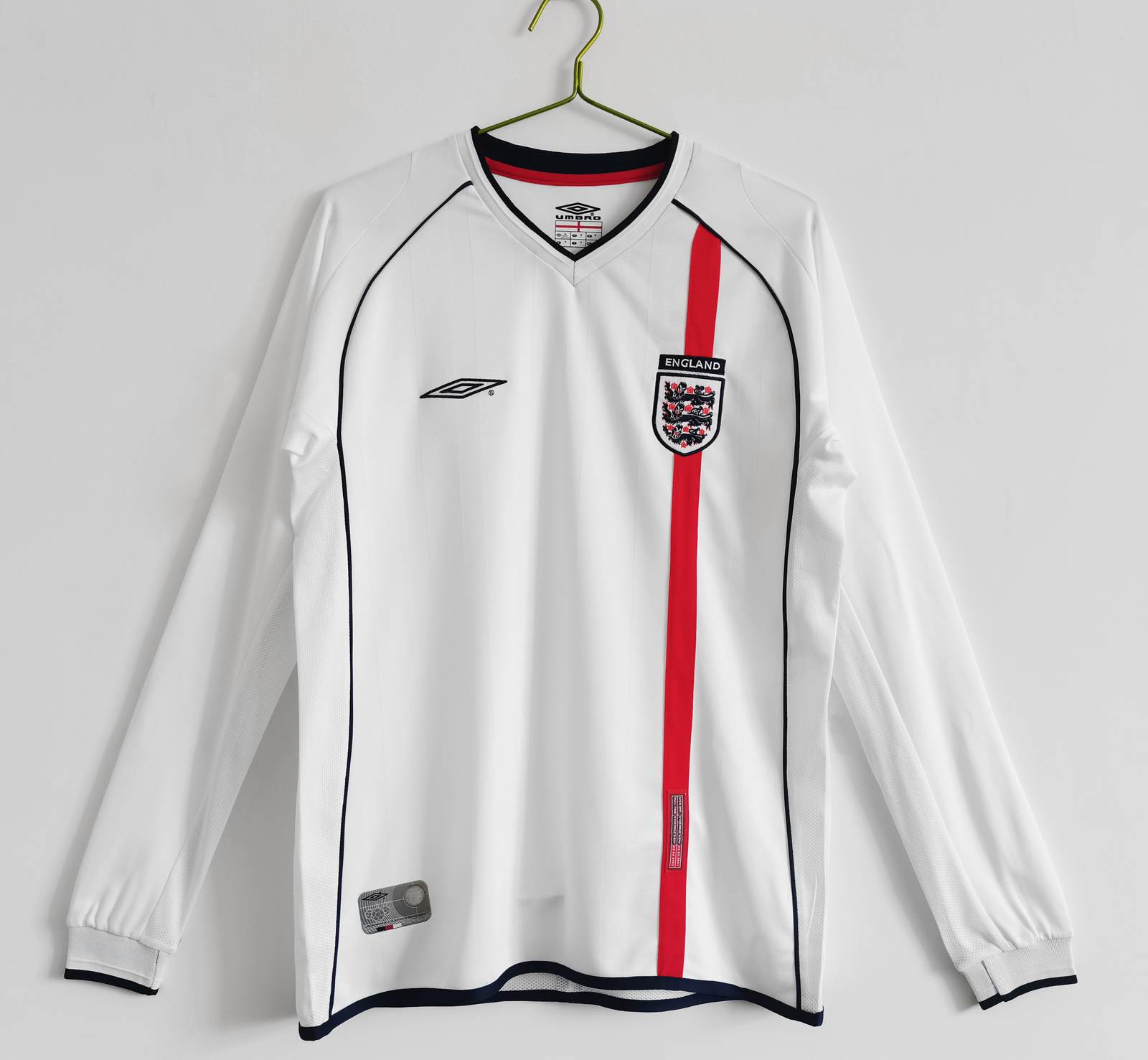 2002 England home retro long sleeve 2002 英格兰 主场 复古 长袖