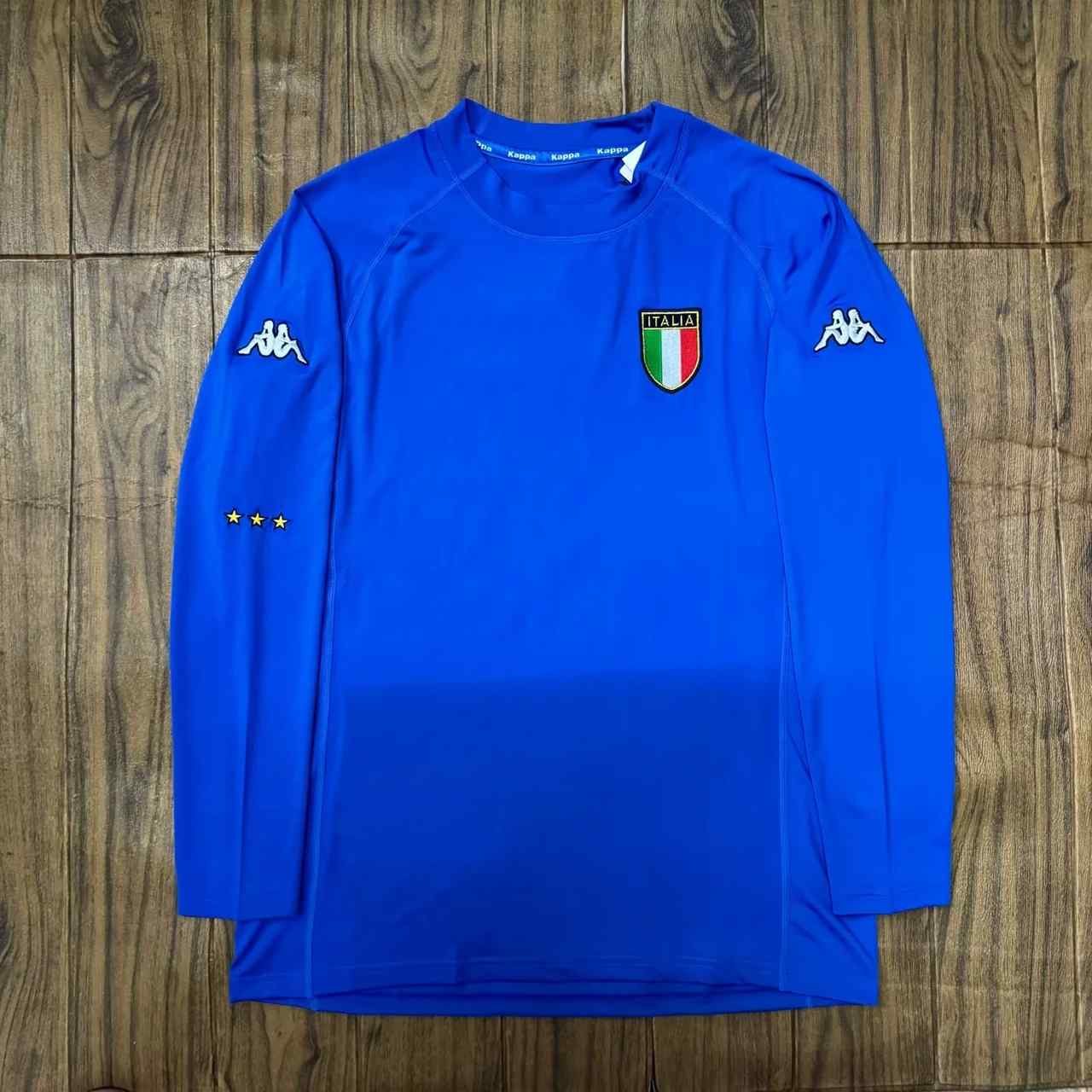 2002 Italy home long sleeves retro S-2XL 2002 意大利 主场 长袖
