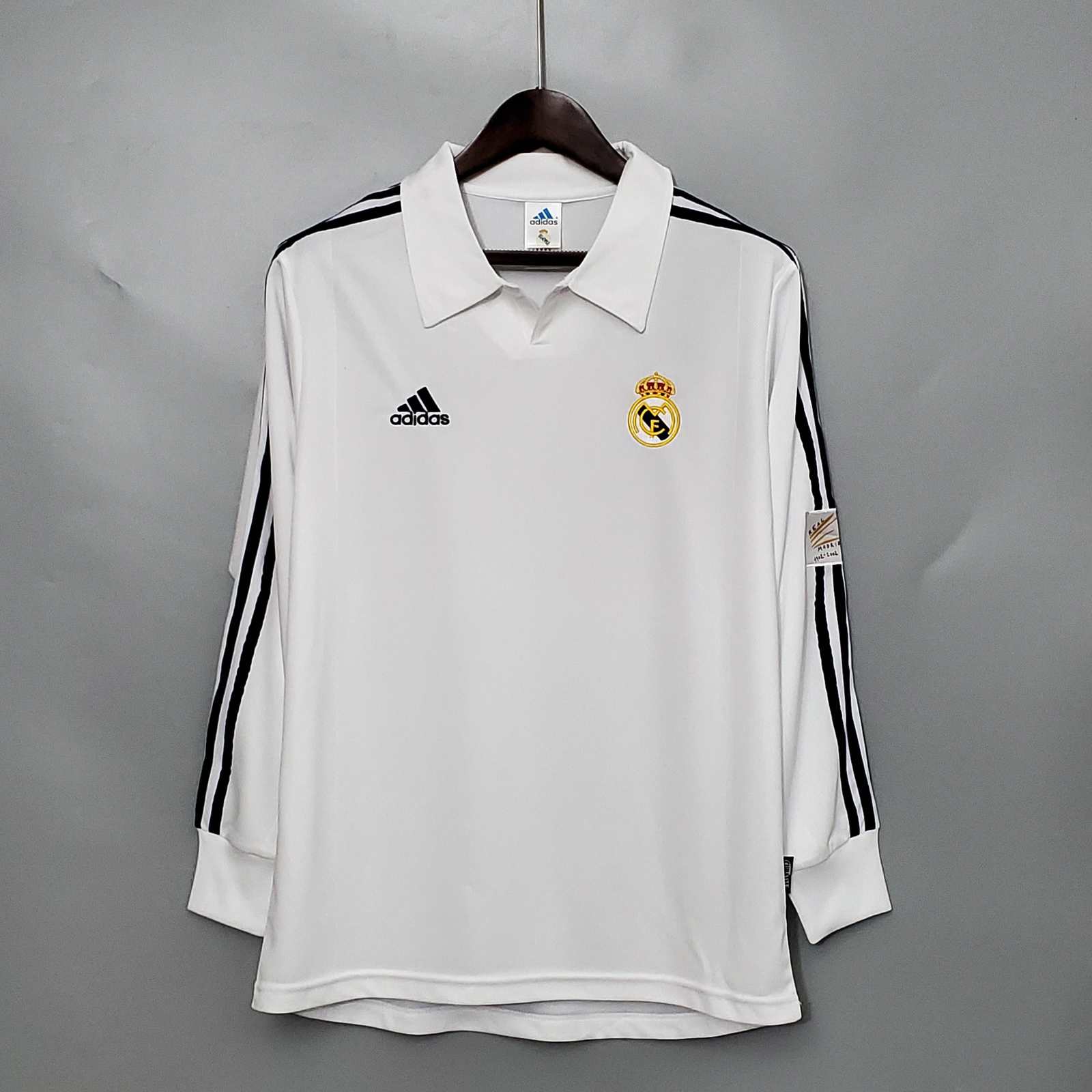 2002 Real Madrid home Retro long-sleeved S-XXL 2002 皇马 主场 长袖