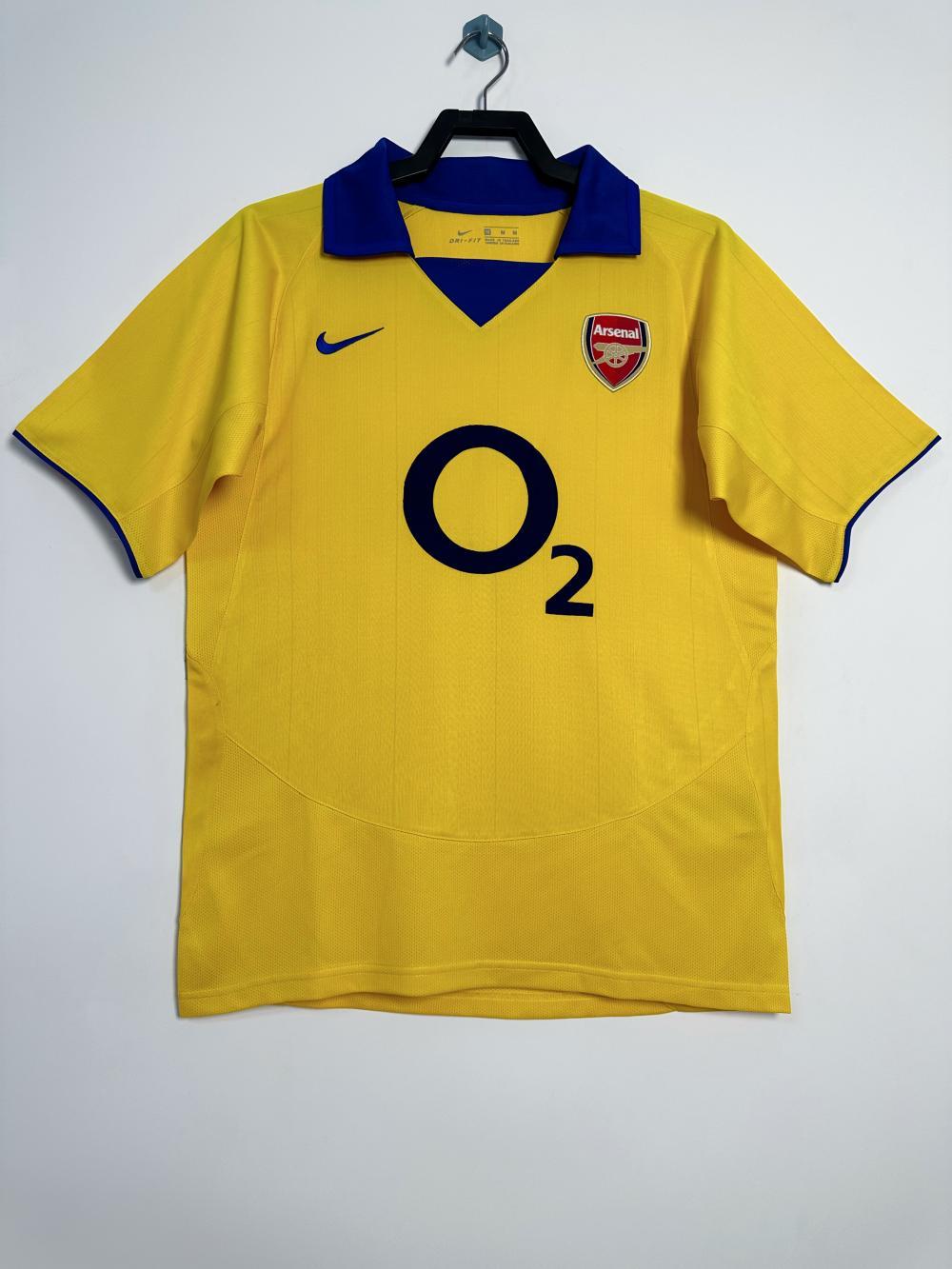 2003 04 Arsenal Away Retro 2003 04 阿森纳 客场 黄色
