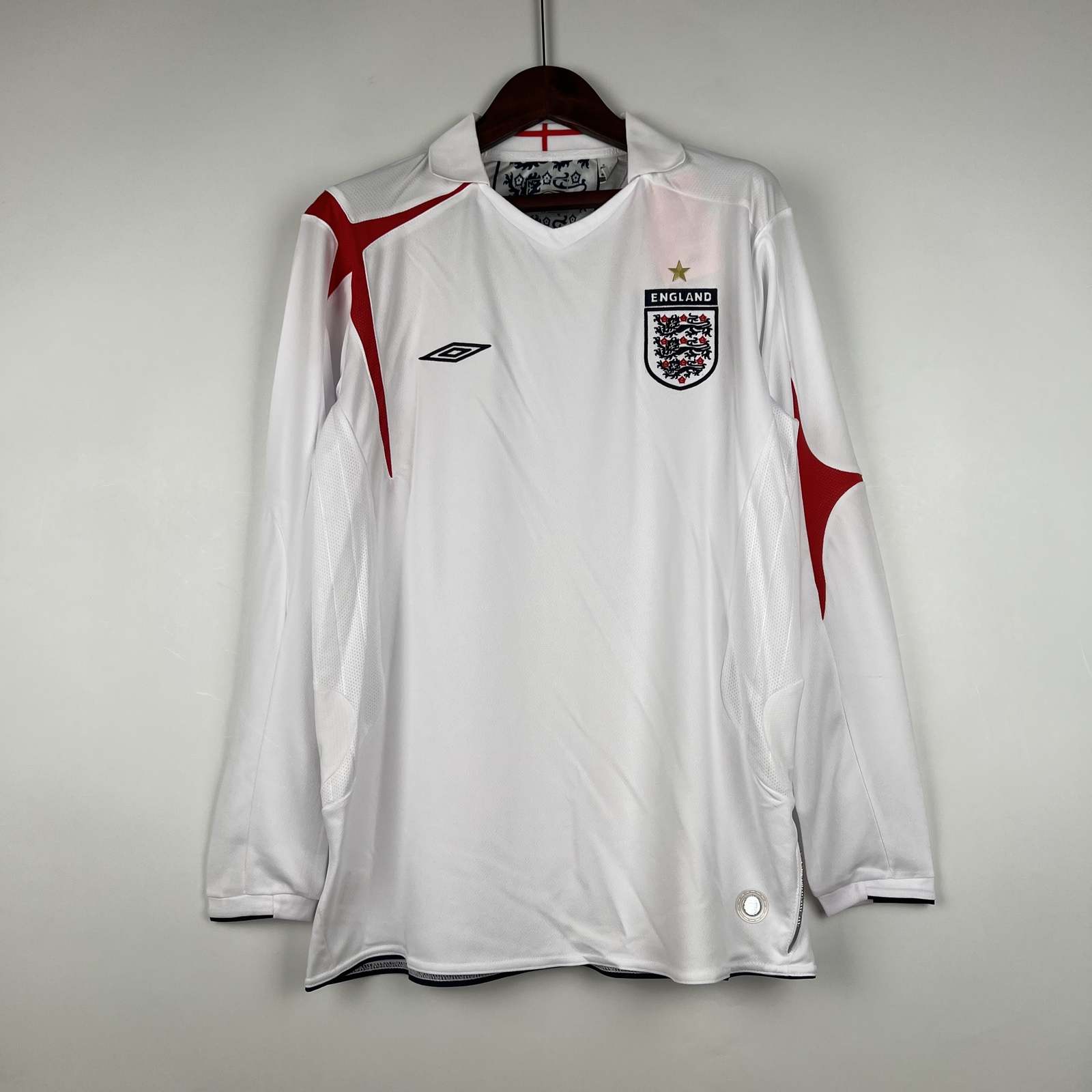 2006 England Home Long Sleeve Retro 2006 英格兰 主场 长袖 复古