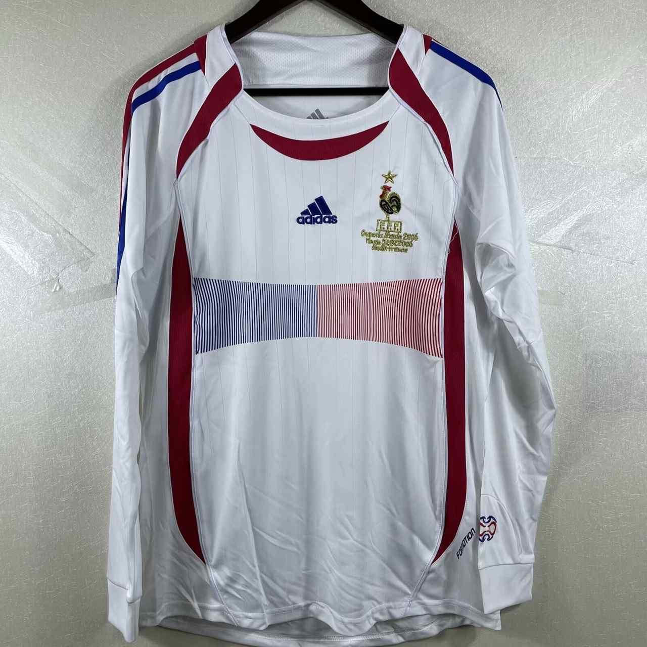 2006 France away long sleeved retro 2006 法国 客场 长袖 复古