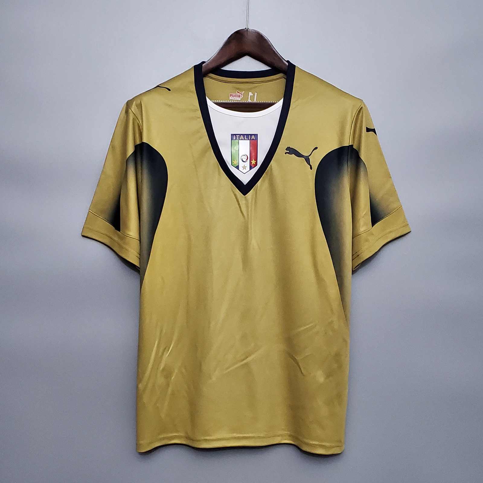 2006 Italy Golden Goalkeeper Retro S-2XL 2006 意大利 金色 门将服 复古 S-2XL