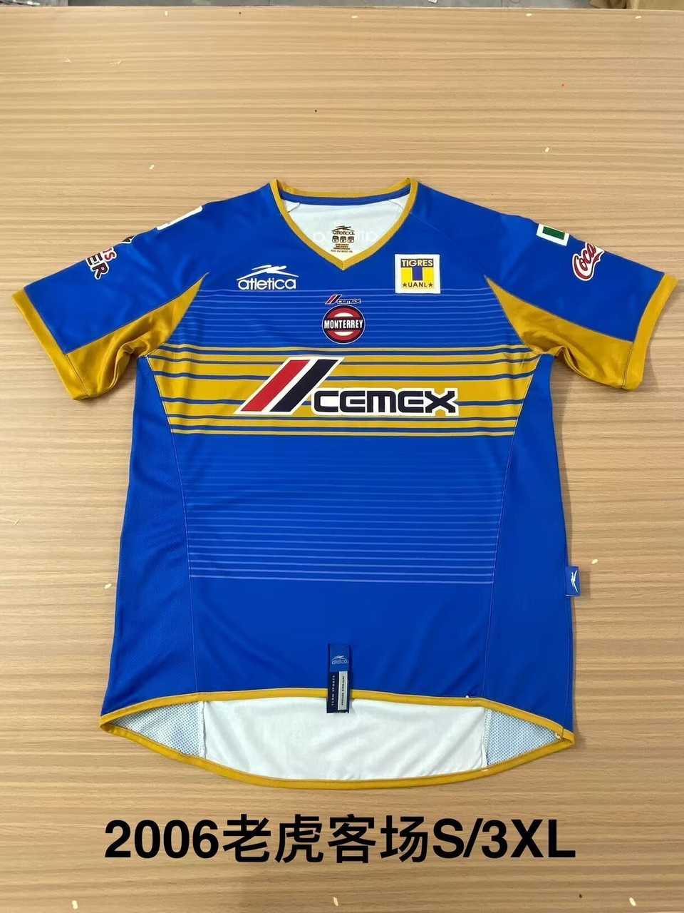2006 Tigres away retro 2006 老虎 客场 复古 S-3XL