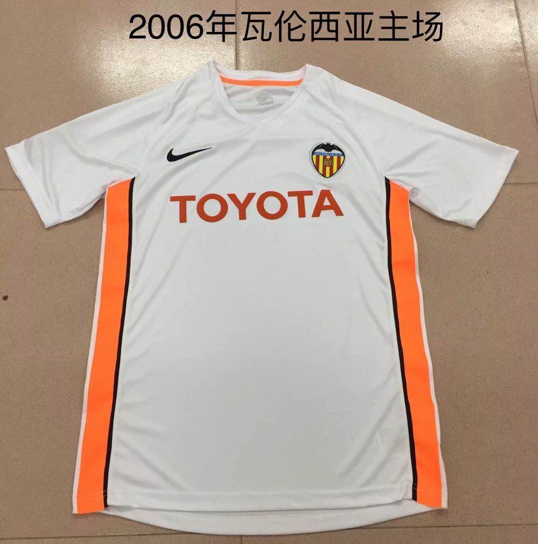 2006 Valencia Home Retro Shirt 2006瓦伦西亚 主场 复古衬衫