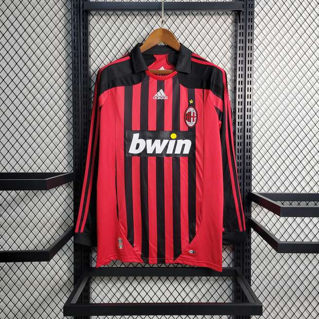 2007 2008 AC Milan Retro Long Sleeve 2007 2008 AC米兰 复古 长袖