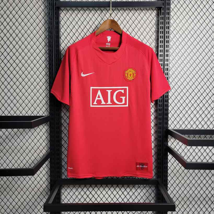 2007 2008 Man united home retro 2007 2008 曼联 主场 复古 衬衫 （无刺绣字）