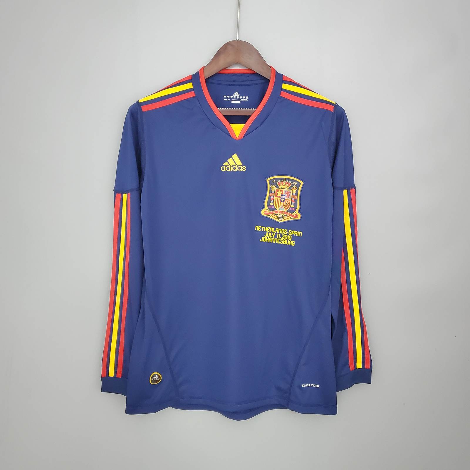 2010 Spain away long sleeves 2010 西班牙 客场 复古 长袖款