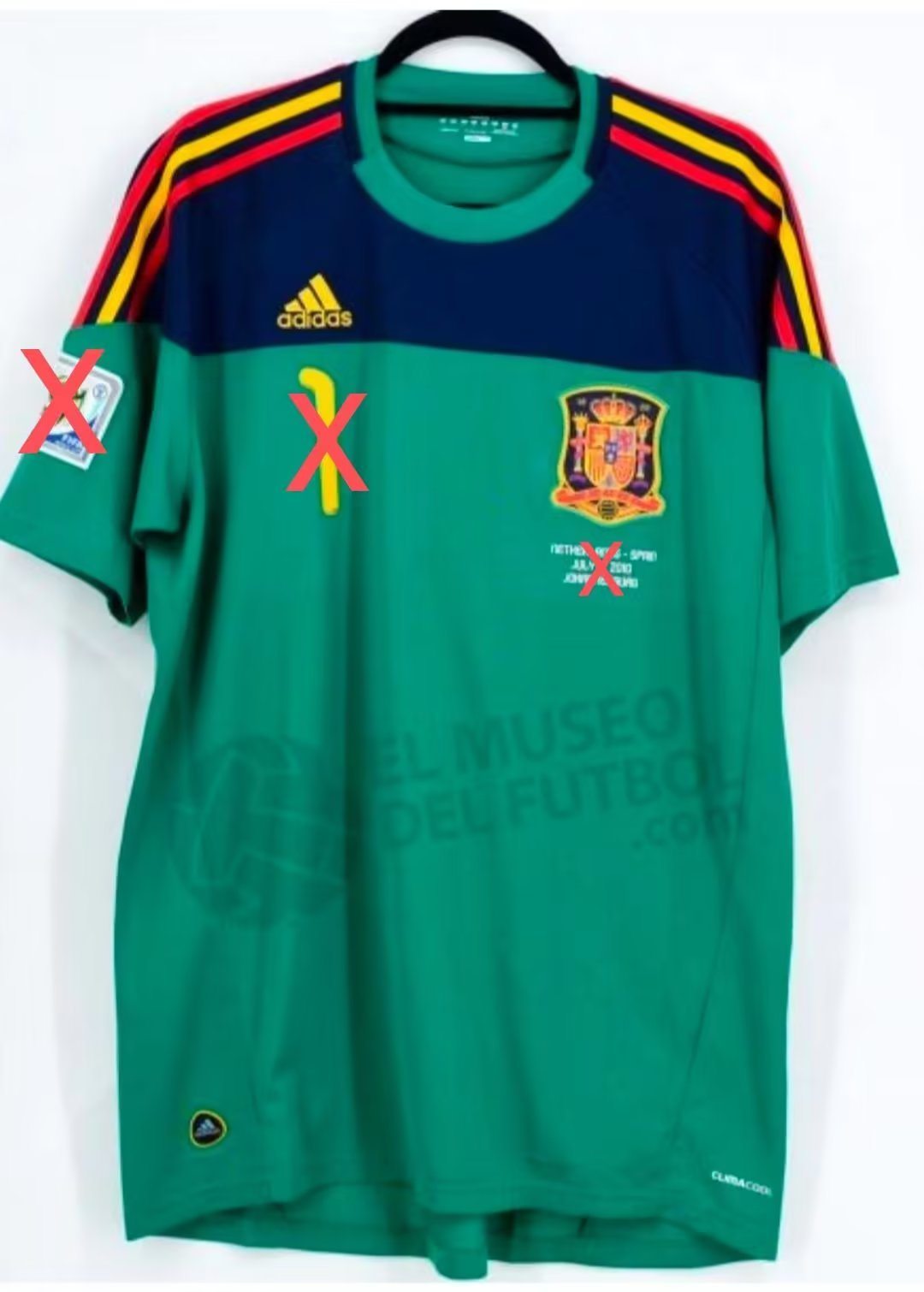 2010 Spain goalkeeper retro 2010 西班牙 守门员 复古