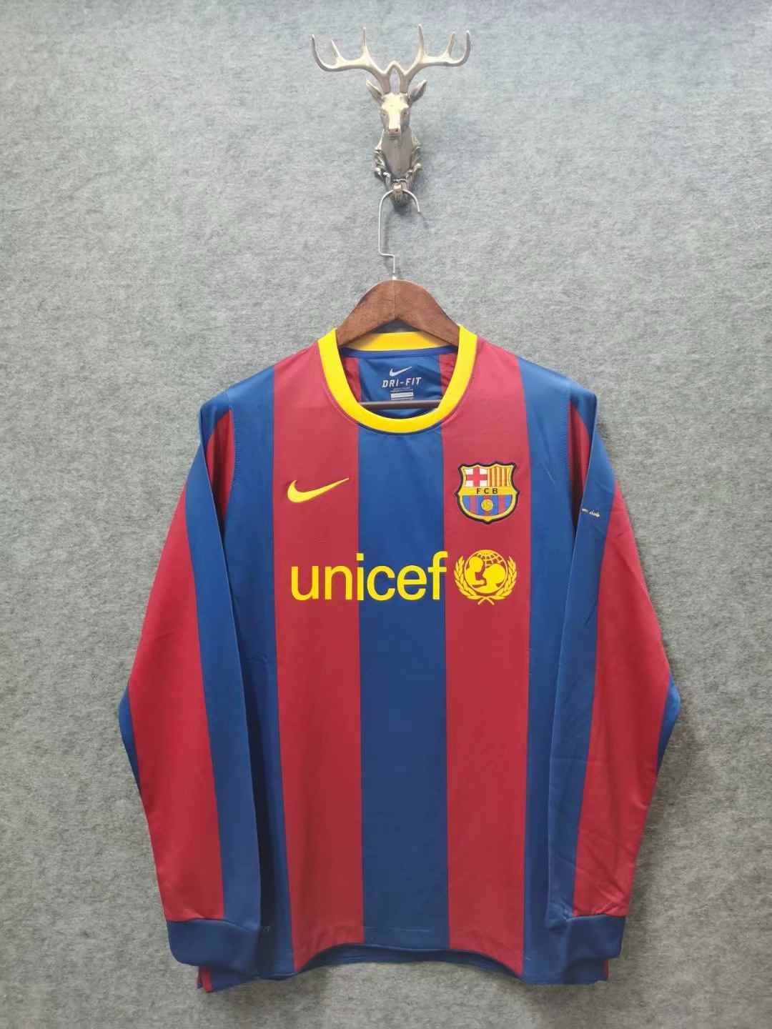 2010-11 Barcelona home long sleeve retro S-XXL 2010-11 巴萨 主场 长袖 复古 S-XXL