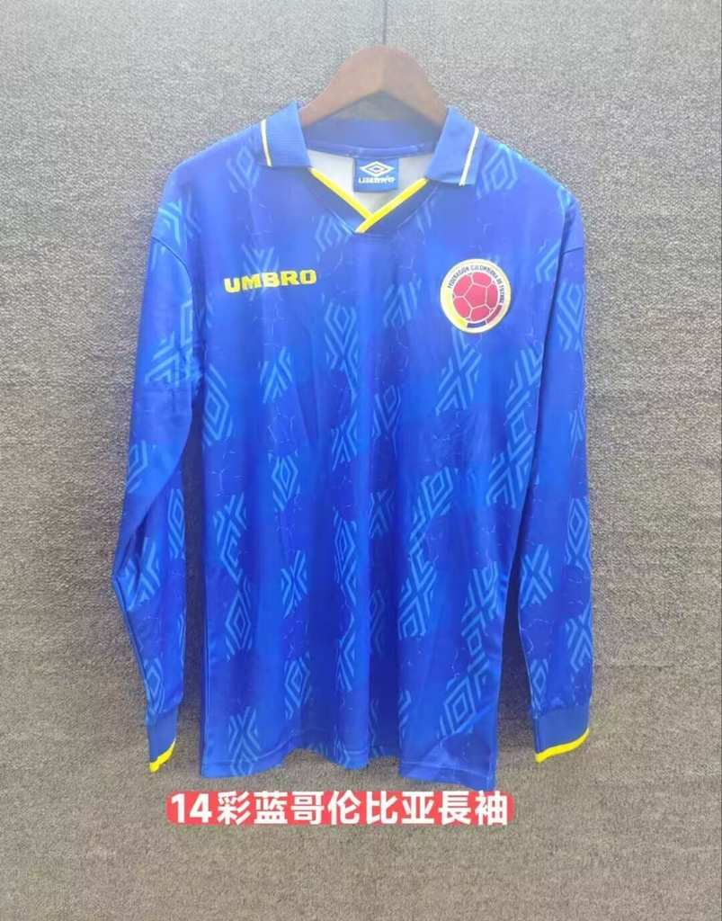 2014 Colombia away long sleeved retro 2014 哥伦比亚 客场 长袖 复古
