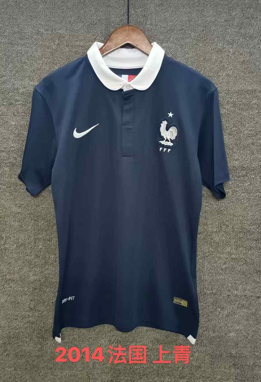 2014 France home retro S-XXL 2014 法国 主场 复古