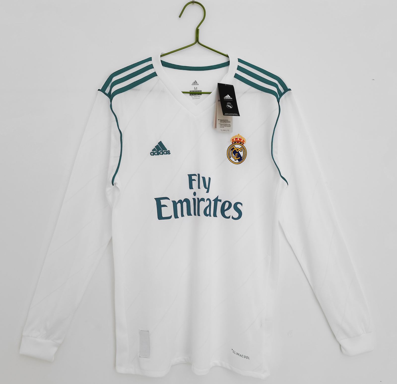 2017 Real Madrid home long sleeve retro 2017 18 皇马 主场 长袖