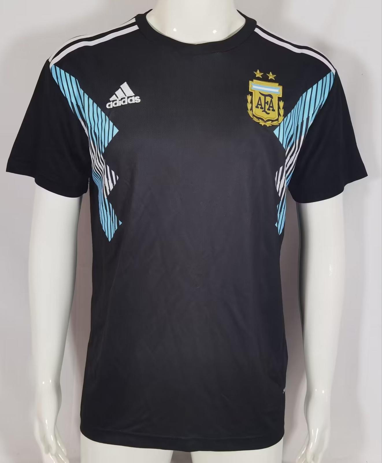 2018 Argentina Black retro S~XXL 2018 阿根廷 黑色 S~XXL