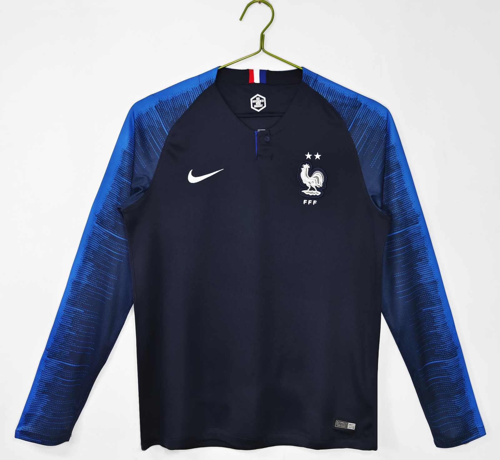 2018 France home long sleeved retro 2018 法国 主场 长袖 复古