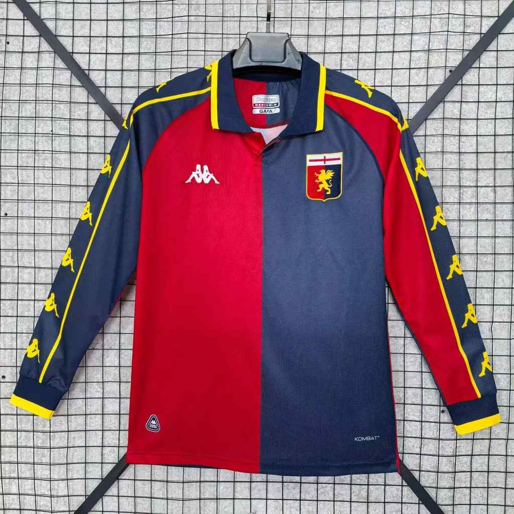 23 24 Genoa fourth long sleeves Retro size S-2XL 23 24 热那亚 三客 长袖