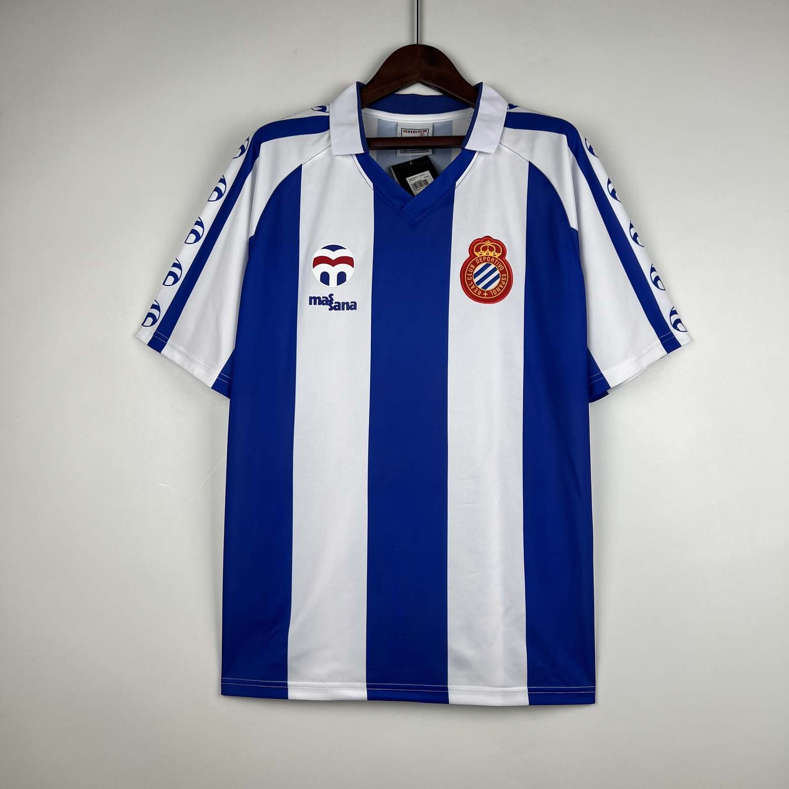 84 89 Espanyol Home Retro S-XXL 84 89 西班牙人 主场