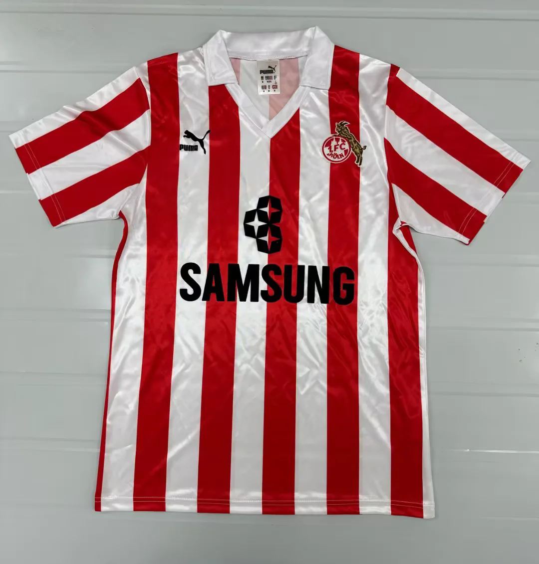 88 89 FC Köln third away retro size S-2XL 88 89 科隆 二客