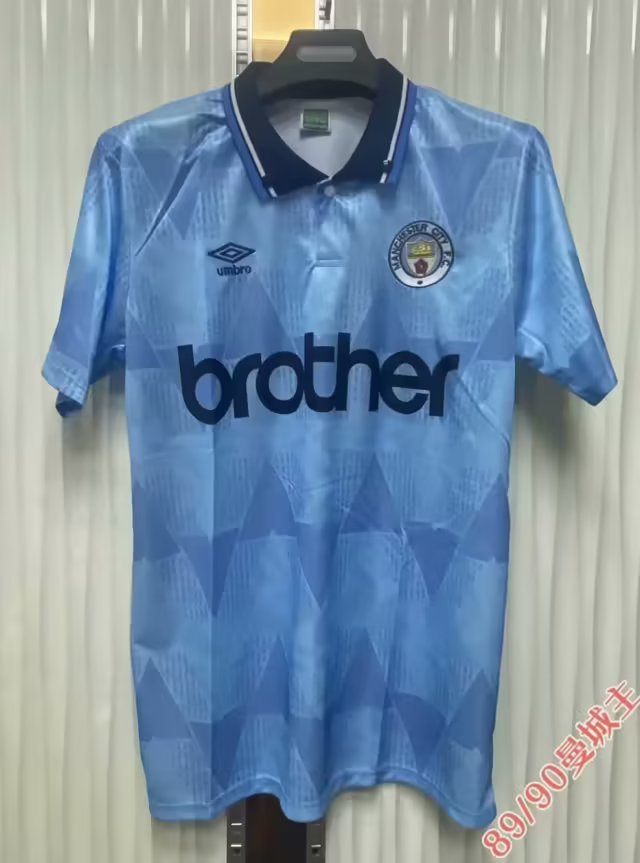 89 90 Manchester City home retro 89 90 曼城 主场 复古