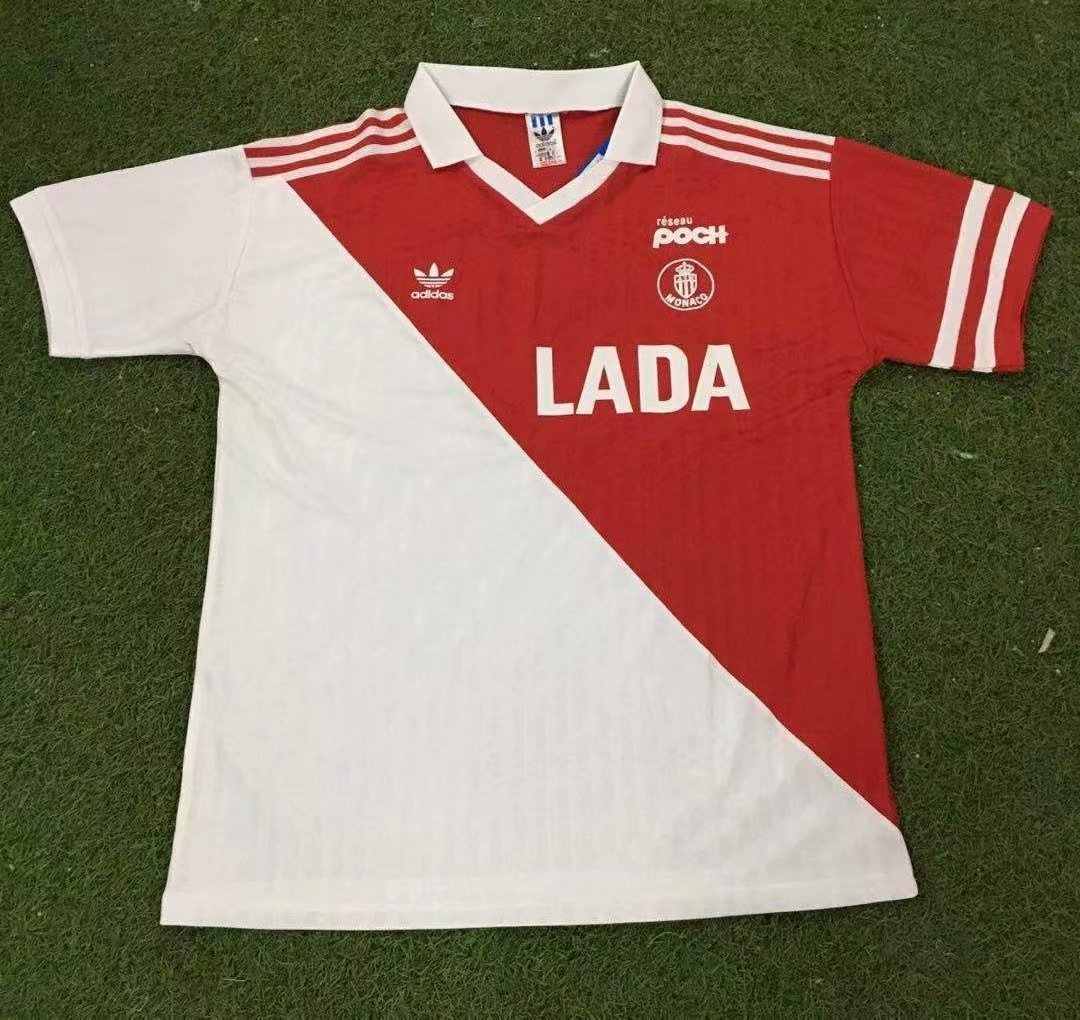90 91 Monaco home retro S-XXL 90 91 摩纳哥 主场 复古 S-XXL