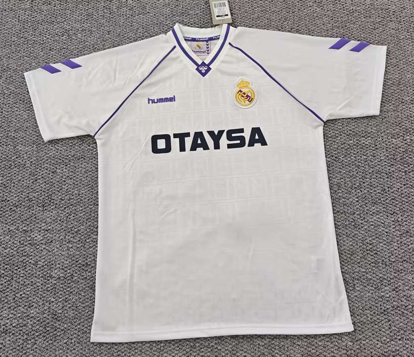 90 91 Real Madrid home retro 90 91 皇马 主场 复古