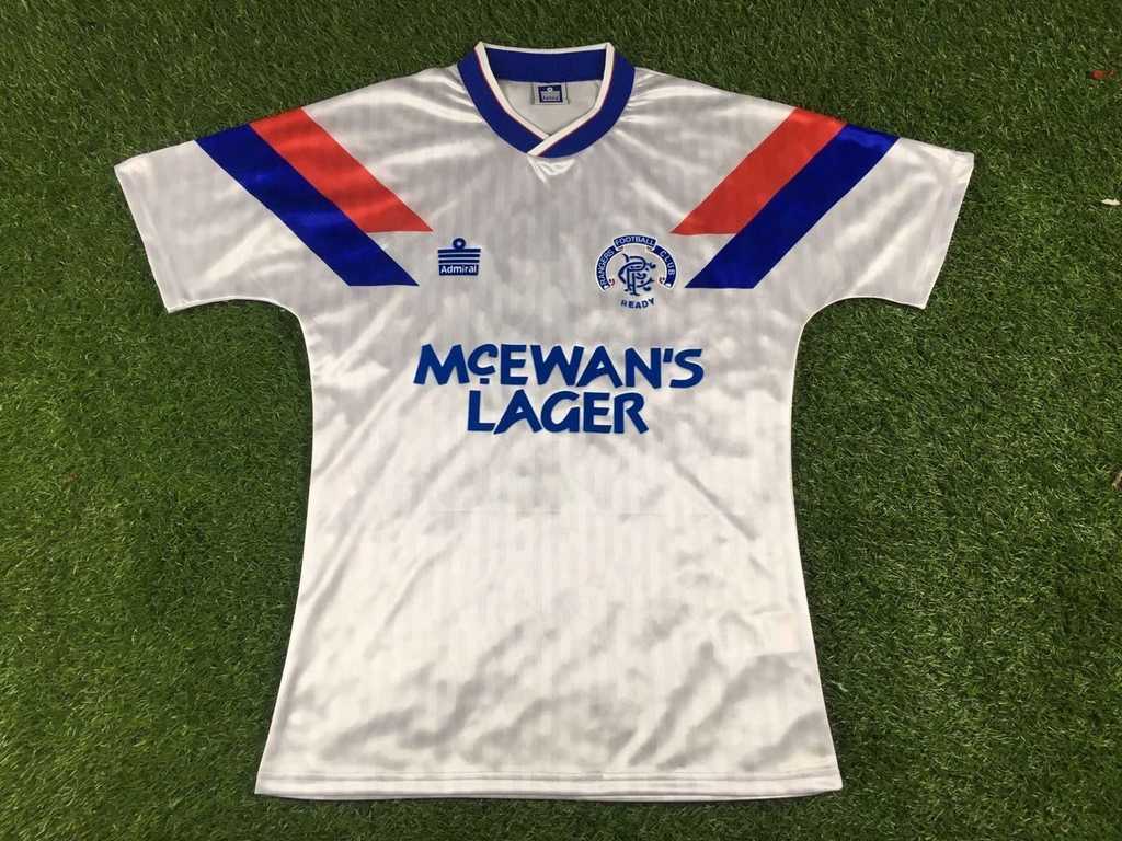 90 92 Rangers away retro 流浪者 客场 复古 S-XXL