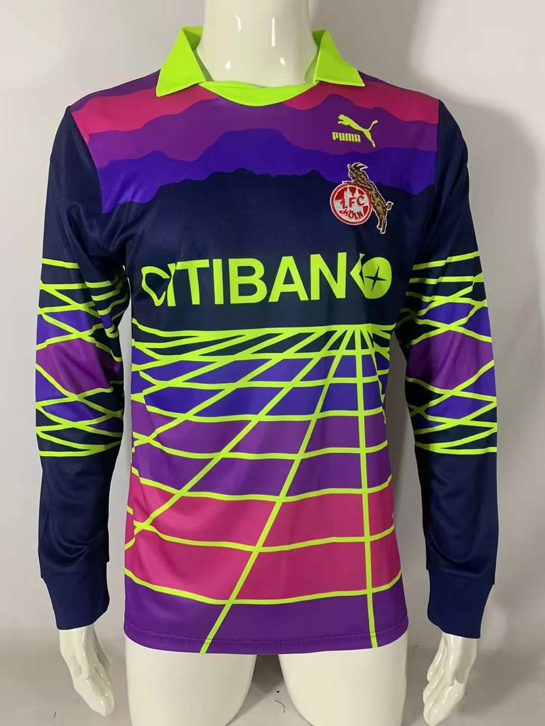 91 92 FC Köln GK long sleeves Retro size S-2XL 91 92 科隆 守门员 长袖