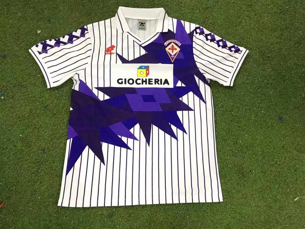 91 92 Fiorentina away retro 佛罗伦萨 客场 复古 S-XXL