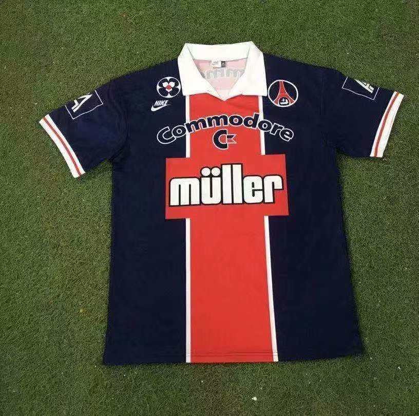 91 92 PSG Paris Home Retro S-XXL 91 92 巴黎 主场 复古 S-XXL