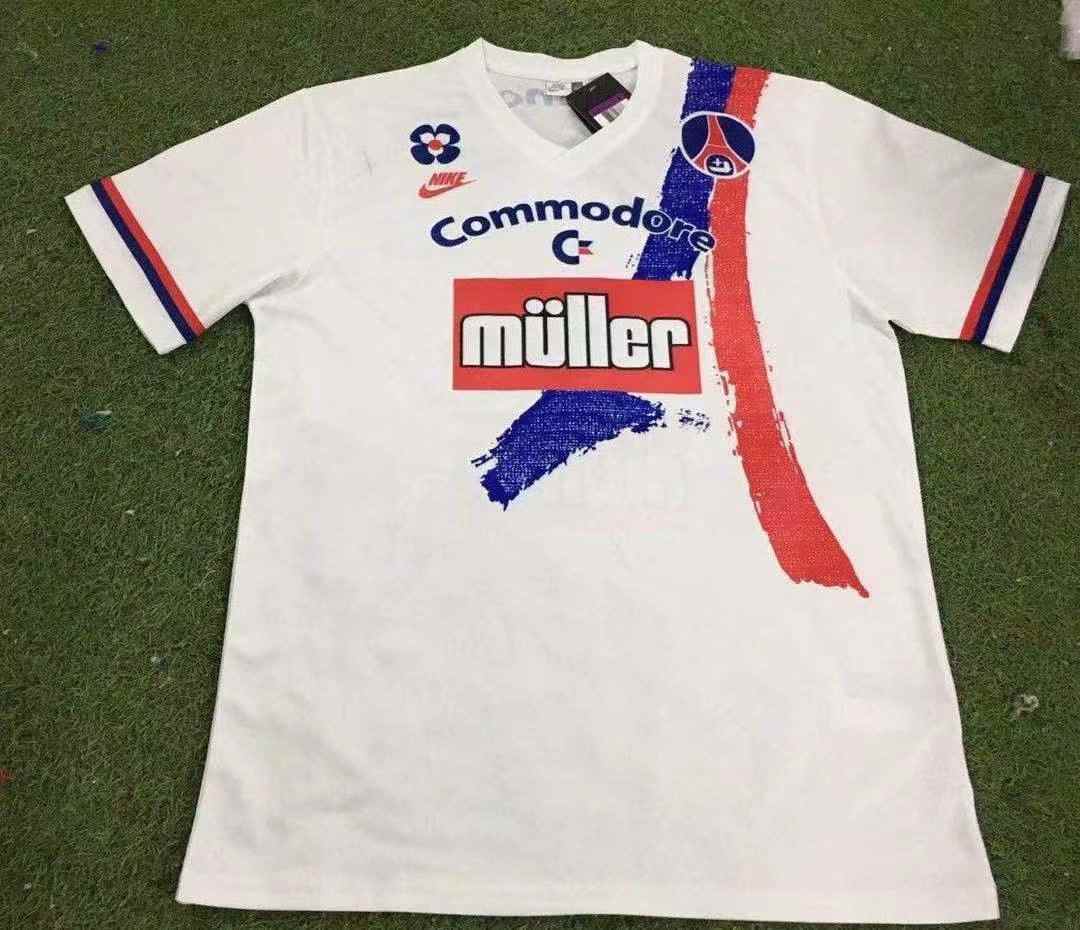 91 92 PSG away retro 91 92 巴黎 客场 复古 S-XXL